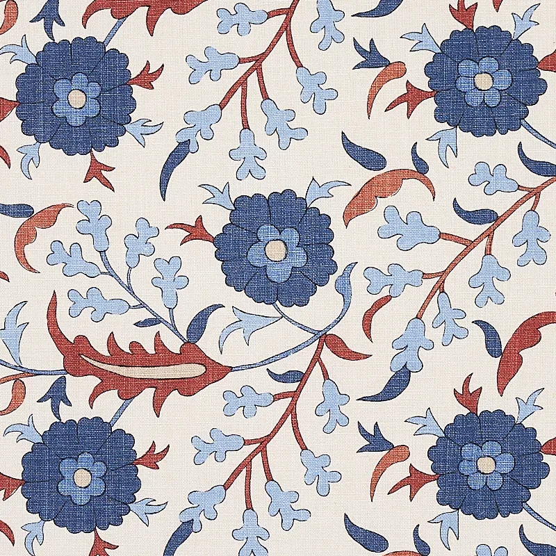 FLORALIA Fabric – PARCHMENT | Schumacher | Wallpaper Twins FLORALIA fabric PARCHMENT color by Schumacher