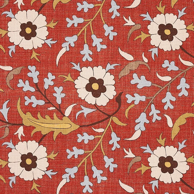 FLORALIA Fabric – POMPEII | Schumacher | Wallpaper Twins FLORALIA fabric POMPEII color by Schumacher