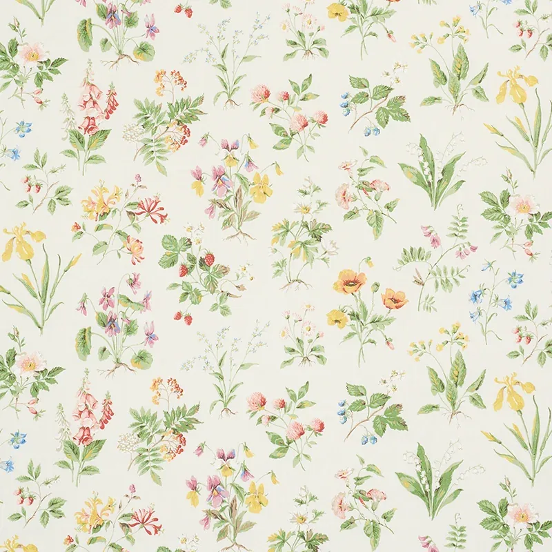FLOREANA fabric BERRY color by Schumacher