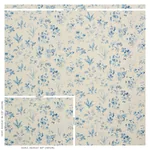 FLOREANA Fabric – BLUE | Schumacher | Wallpaper Twins FLOREANA fabric BLUE color by Schumacher