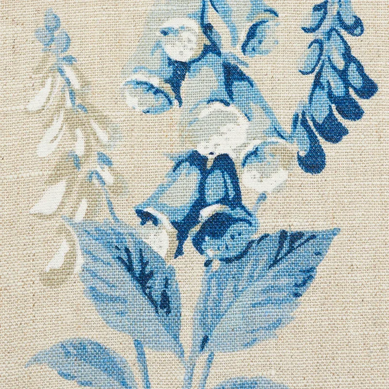FLOREANA Fabric – BLUE | Schumacher | Wallpaper Twins FLOREANA fabric BLUE color by Schumacher