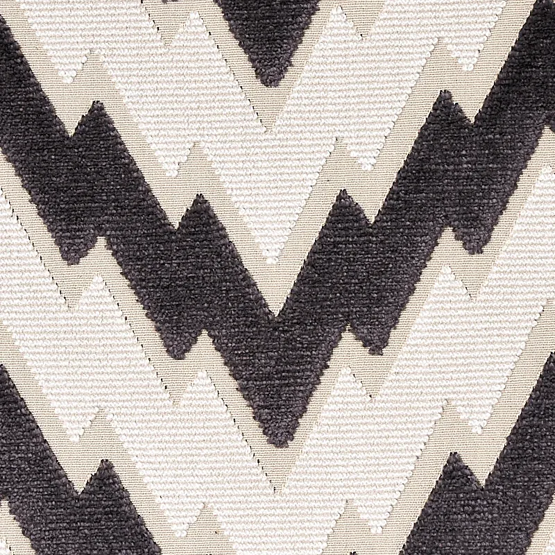 FLORENTINE CHEVRON VELVET Fabric – BLACK | Schumacher | Wall FLORENTINE CHEVRON VELVET fabric BLACK color by Schumacher