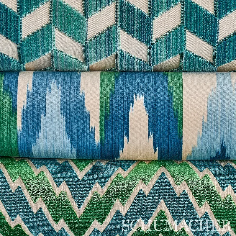 FLORENTINE CHEVRON VELVET Fabric – BLACK | Schumacher | Wall FLORENTINE CHEVRON VELVET fabric BLACK color by Schumacher