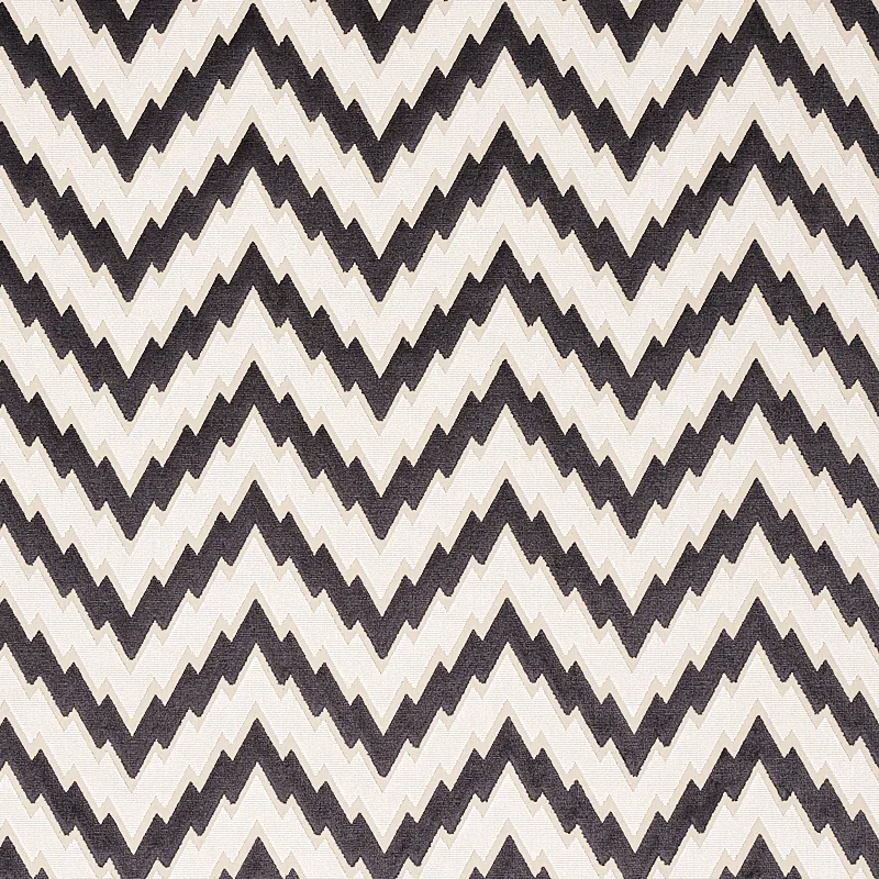 80220 | FLORENTINE CHEVRON VELVET – BLACK
