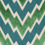FLORENTINE CHEVRON VELVET Fabric – EMERALD | Schumacher | Wa FLORENTINE CHEVRON VELVET fabric EMERALD color by Schumacher