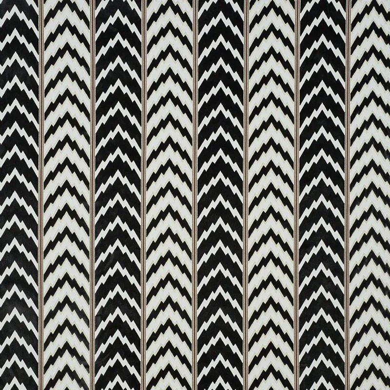FLORENTINE VELVET fabric BLACK color by Schumacher