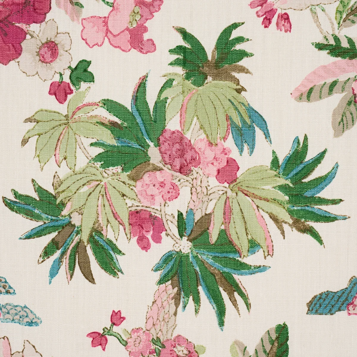 FLORIBUNDA Fabric – DOCUMENT | Schumacher | Wallpaper Twins FLORIBUNDA fabric DOCUMENT color by Schumacher