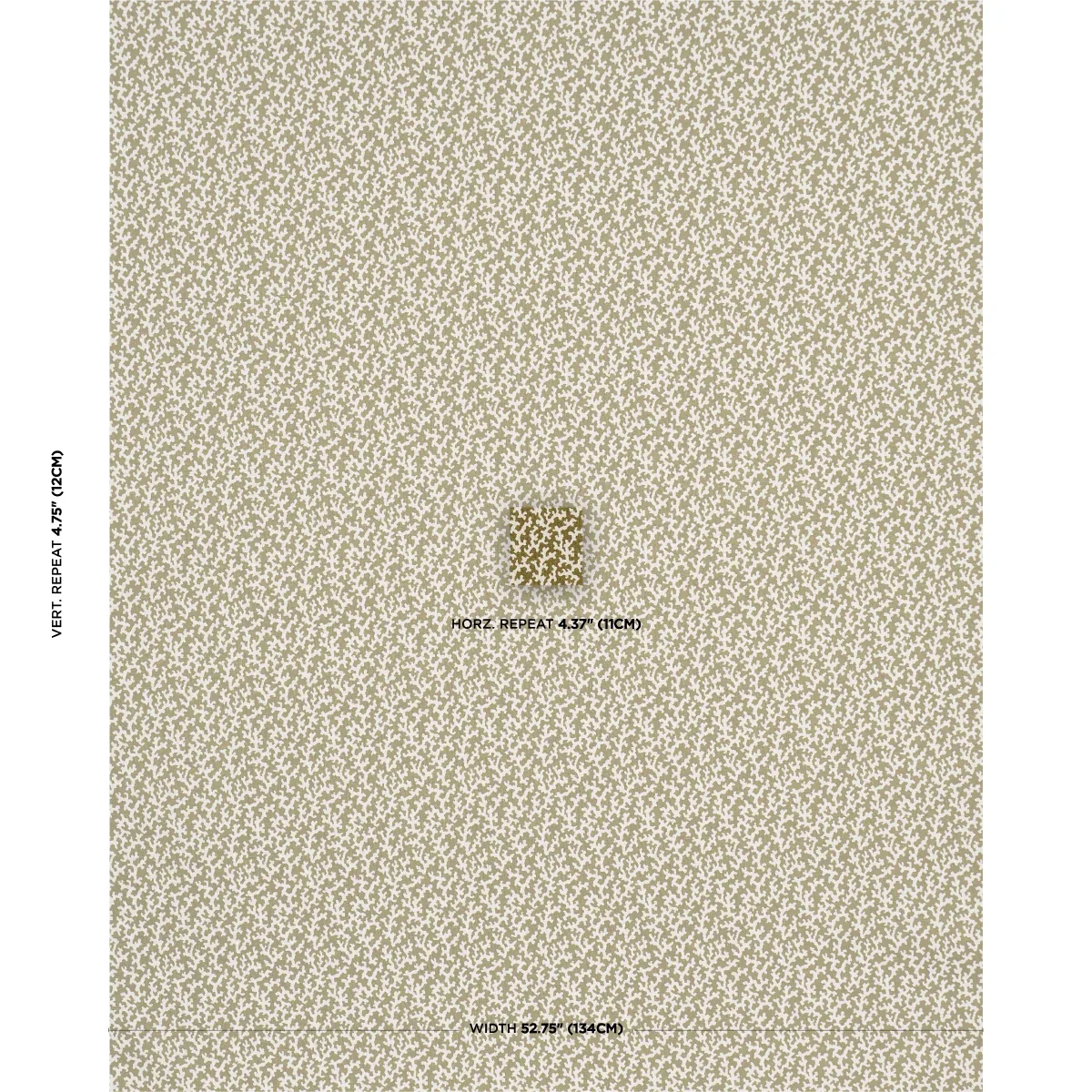 FOLLY fabric OLIVE color by Schumacher
