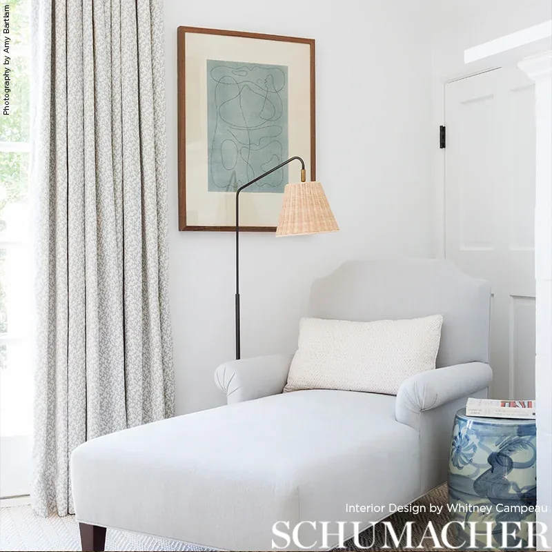 FOLLY Fabric – ORPINGTON BLUE | Schumacher | Wallpaper Twins FOLLY fabric ORPINGTON BLUE color by Schumacher