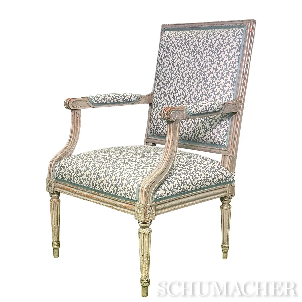 FOLLY Fabric – ORPINGTON BLUE | Schumacher | Wallpaper Twins FOLLY fabric ORPINGTON BLUE color by Schumacher