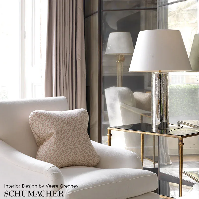 FOLLY fabric STRAW color by Schumacher