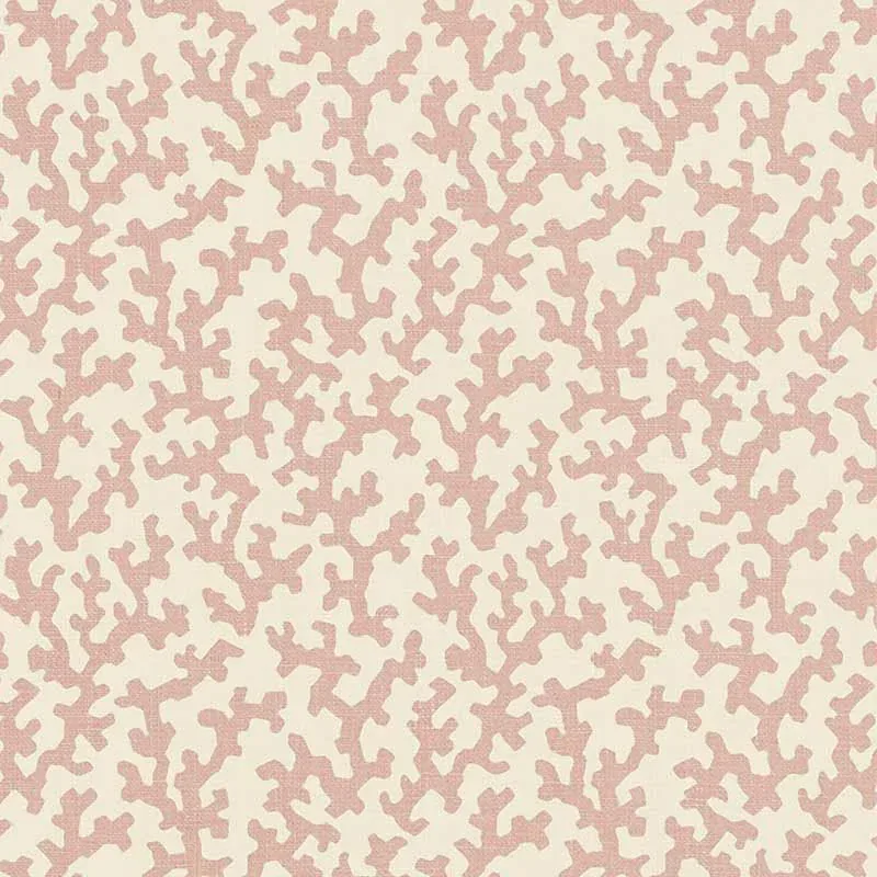 FOLLY fabric TEMPLE PINK color by Schumacher