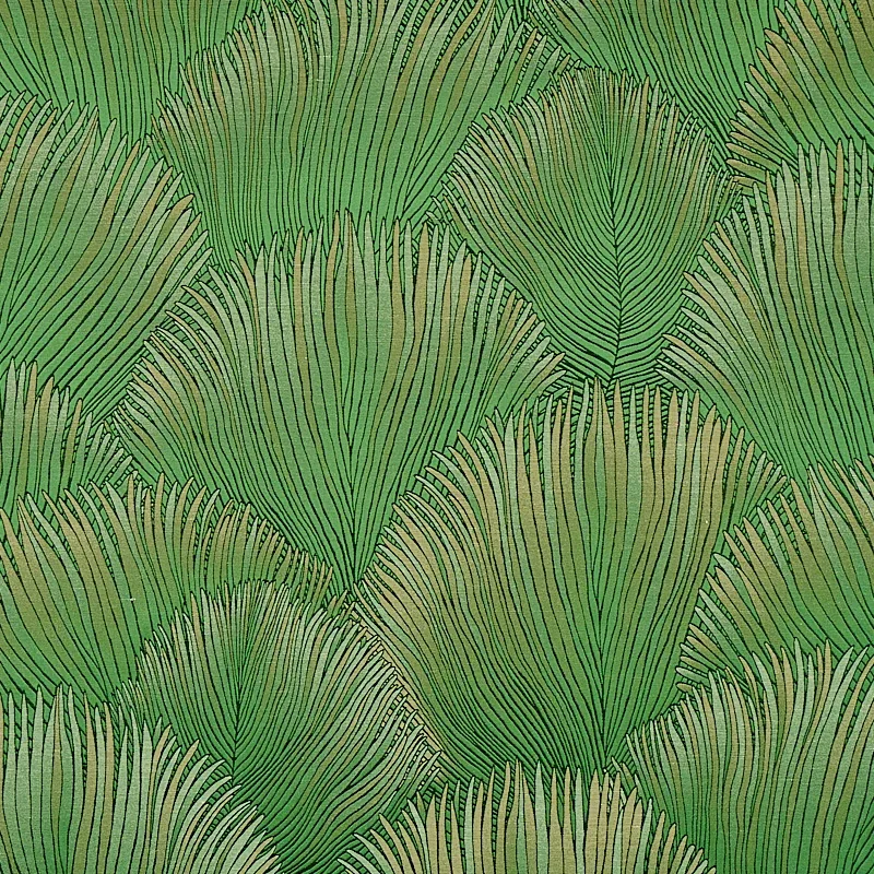 FONDALE fabric GREEN color by Schumacher