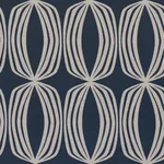 FONTANA HAND PRINT fabric INDIGO color by Schumacher