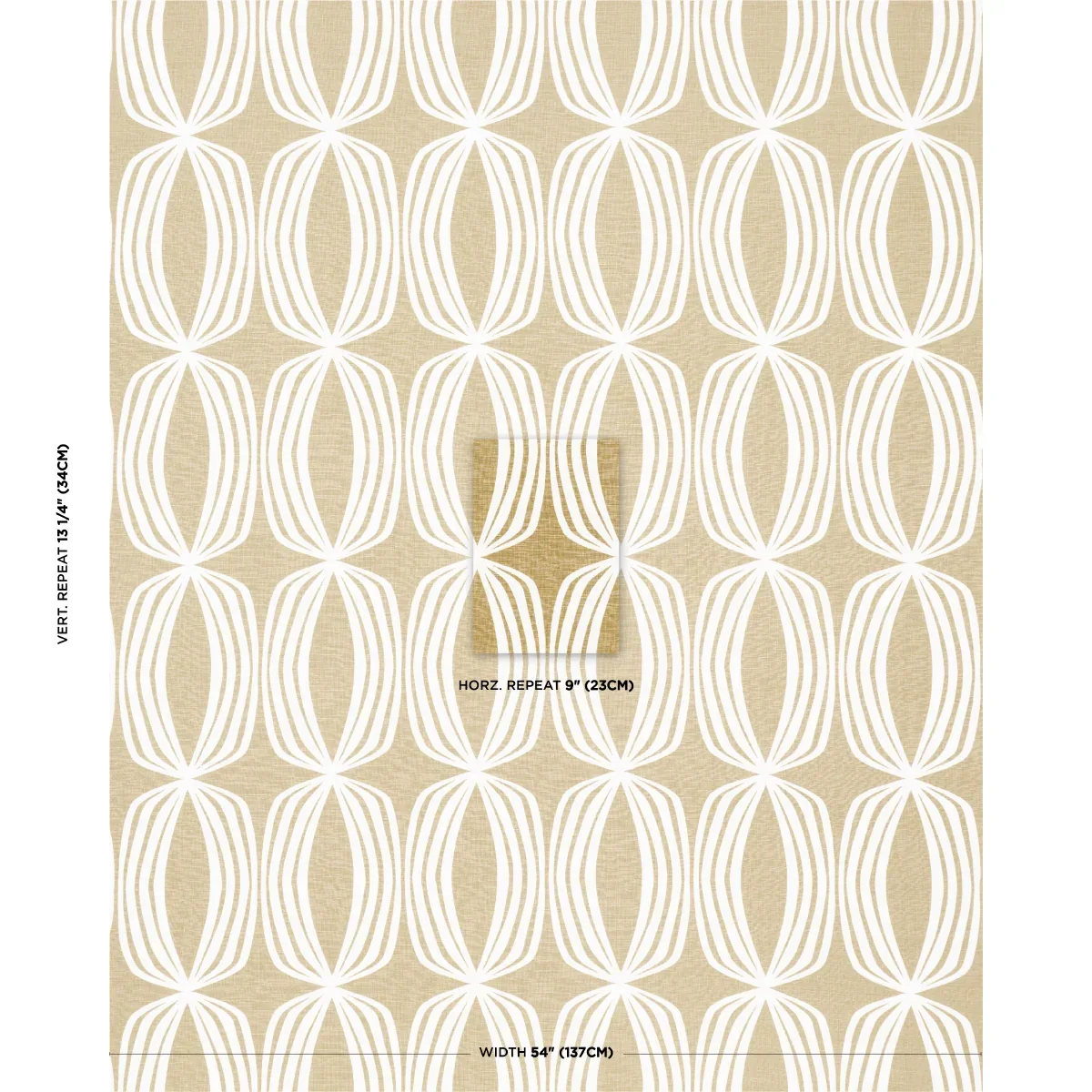 FONTANA HAND PRINT Fabric – OCHRE | Schumacher | Wallpaper T FONTANA HAND PRINT fabric OCHRE color by Schumacher