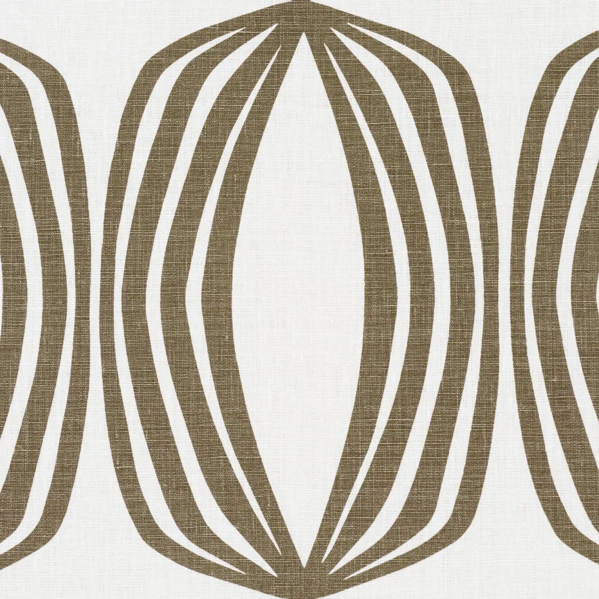FONTANA HAND PRINT fabric PEAT color by Schumacher