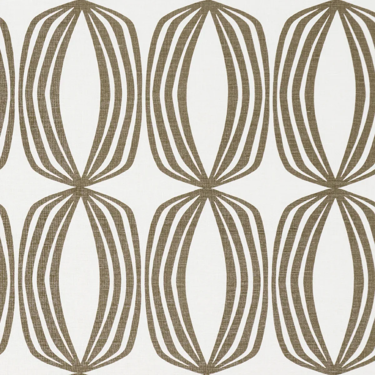 FONTANA HAND PRINT fabric PEAT color by Schumacher