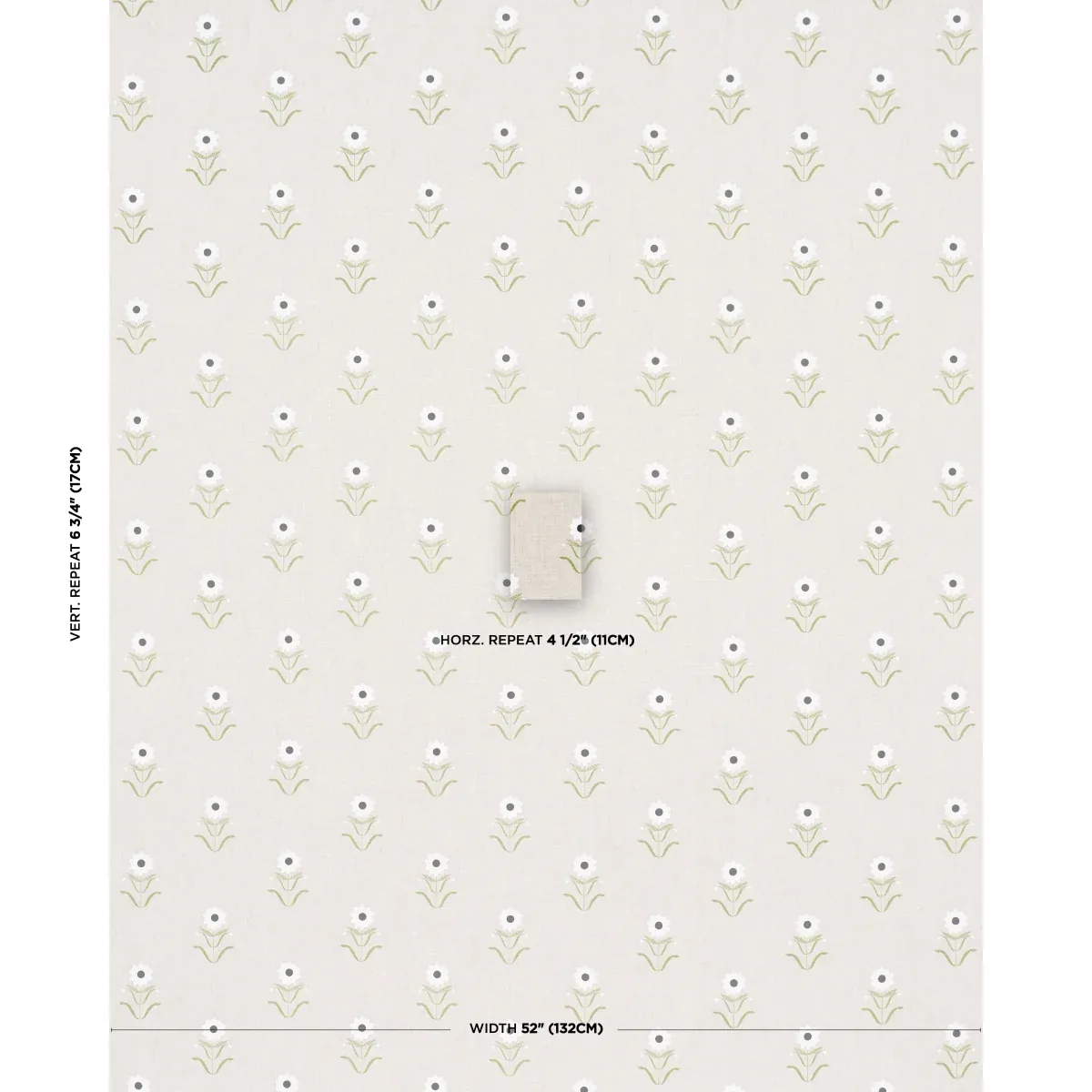 FORGET ME NOTS Fabric – WHITE ON LINEN | Schumacher | Wallpa FORGET ME NOTS fabric WHITE ON LINEN color by Schumacher