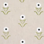 FORGET ME NOTS Fabric – WHITE ON LINEN | Schumacher | Wallpa FORGET ME NOTS fabric WHITE ON LINEN color by Schumacher