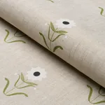 FORGET ME NOTS Fabric – WHITE ON LINEN | Schumacher | Wallpa FORGET ME NOTS fabric WHITE ON LINEN color by Schumacher