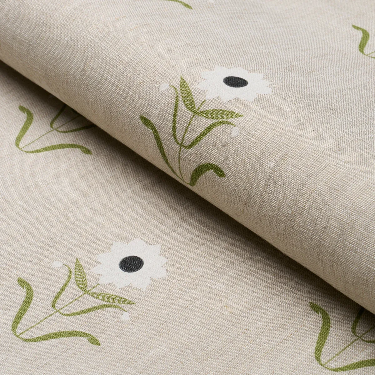 FORGET ME NOTS Fabric – WHITE ON LINEN | Schumacher | Wallpa FORGET ME NOTS fabric WHITE ON LINEN color by Schumacher