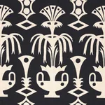 FOUNTAIN GRASS Fabric – BLACK | Schumacher | Wallpaper Twins FOUNTAIN GRASS fabric BLACK color by Schumacher