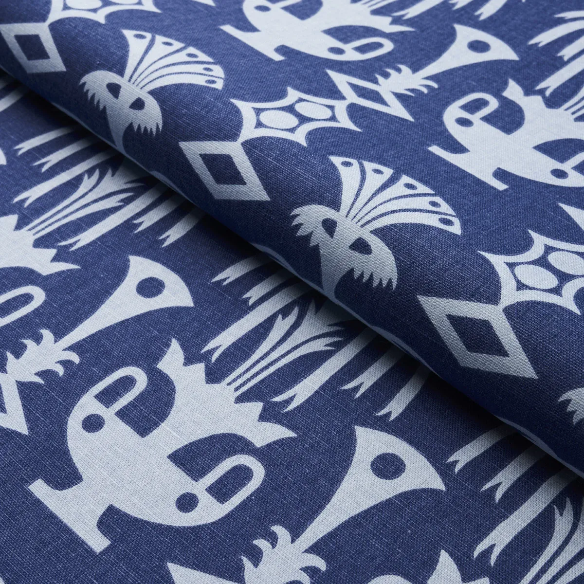 FOUNTAIN GRASS Fabric – BLUES | Schumacher | Wallpaper Twins FOUNTAIN GRASS fabric BLUES color by Schumacher