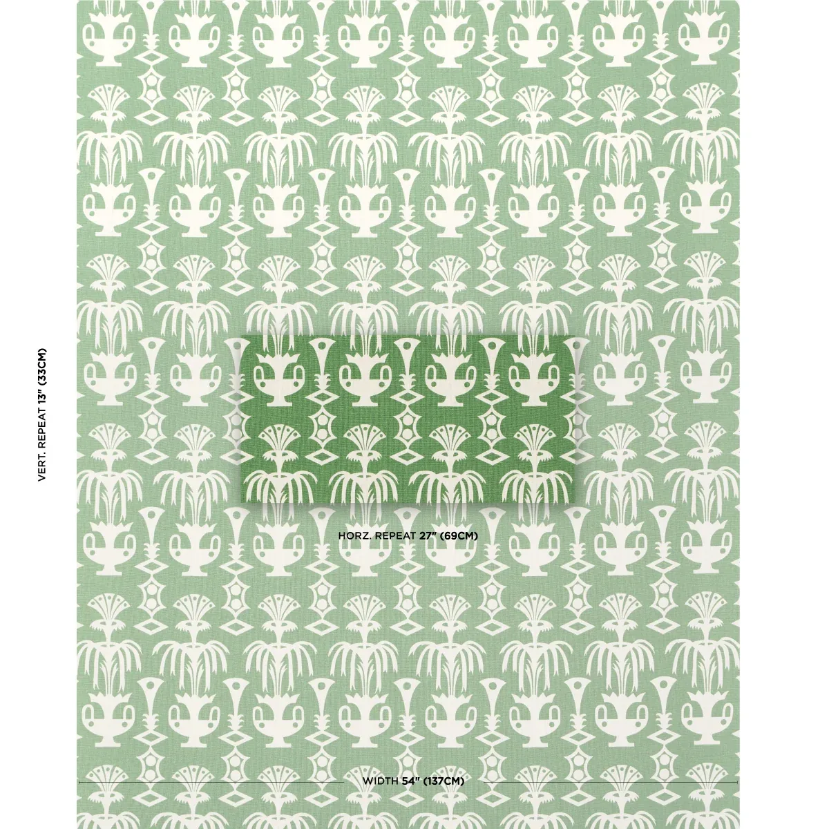 FOUNTAIN GRASS Fabric – GREEN | Schumacher | Wallpaper Twins FOUNTAIN GRASS fabric GREEN color by Schumacher