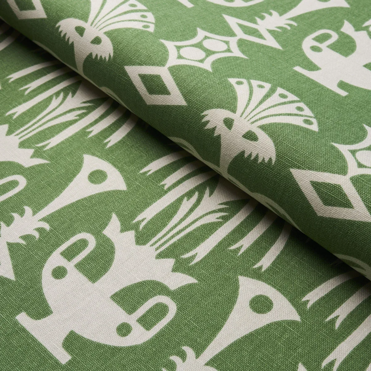 FOUNTAIN GRASS Fabric – GREEN | Schumacher | Wallpaper Twins FOUNTAIN GRASS fabric GREEN color by Schumacher