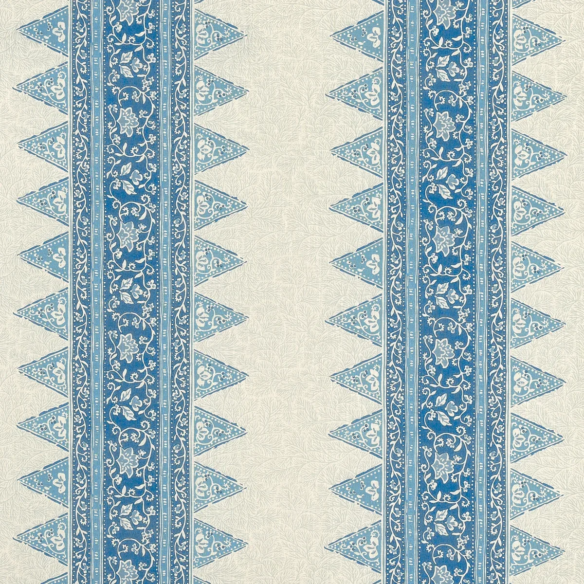 FOXGLOVE INDOOR/OUTDOOR fabric INDIGO color by Schumacher