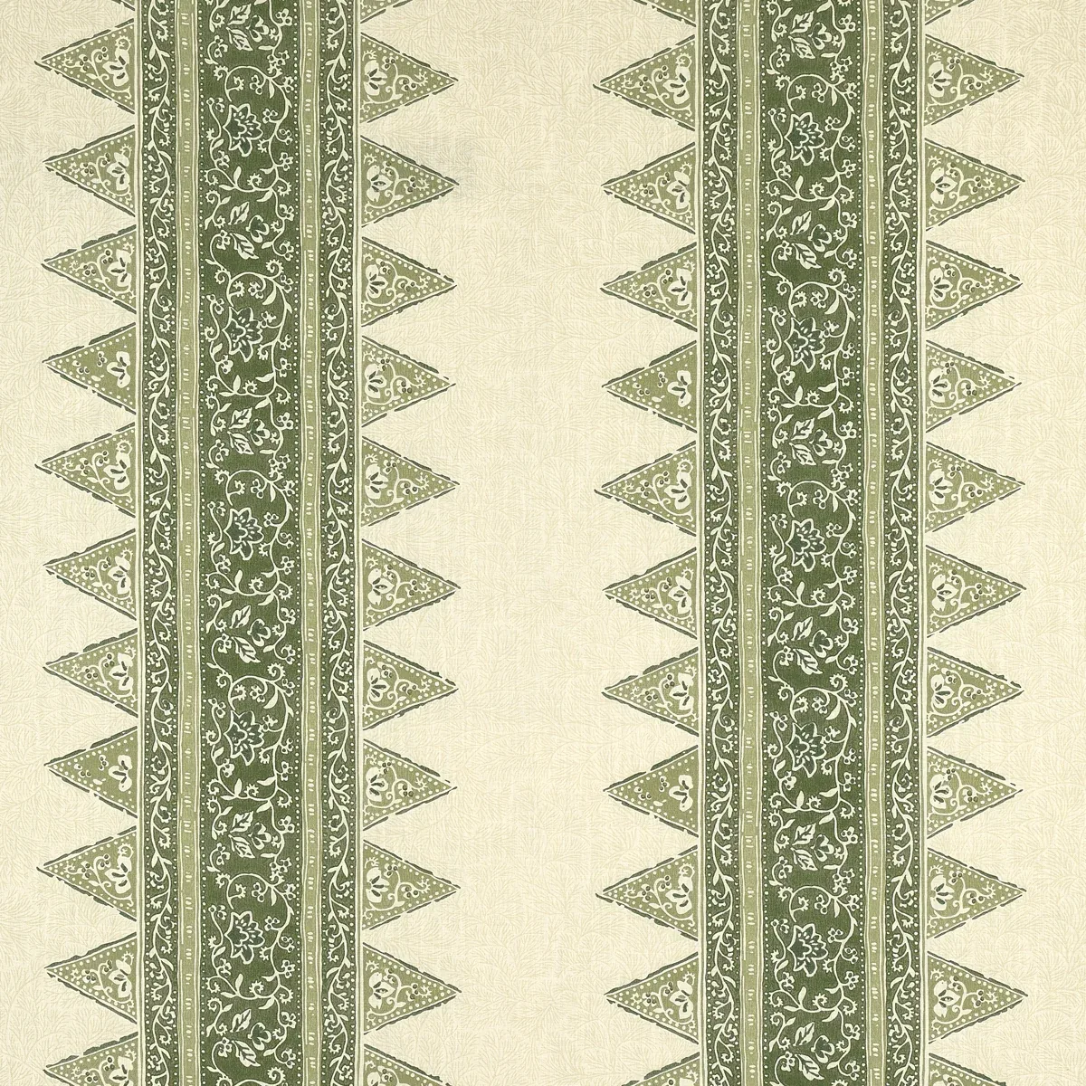 FOXGLOVE INDOOR/OUTDOOR fabric LEAF GREEN color by Schumacher