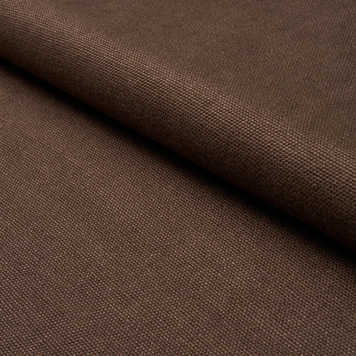 FRANC LINEN fabric CHOCOLATE color by Schumacher