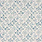 FRANCES FLORAL INDOOR/OUTDOOR fabric BLUES color by Schumacher