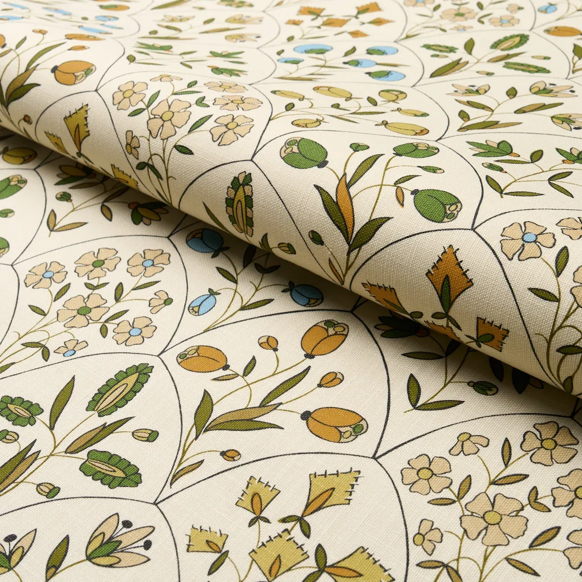 FRANCES FLORAL INDOOR/OUTDOOR fabric DOCUMENT color by Schumacher