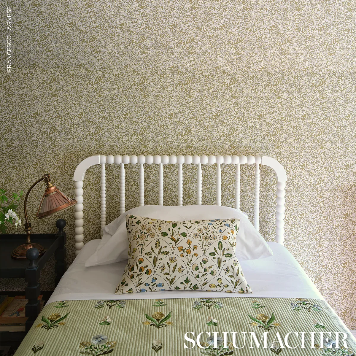 FRANCES FLORAL INDOOR/OUTDOOR fabric DOCUMENT color by Schumacher