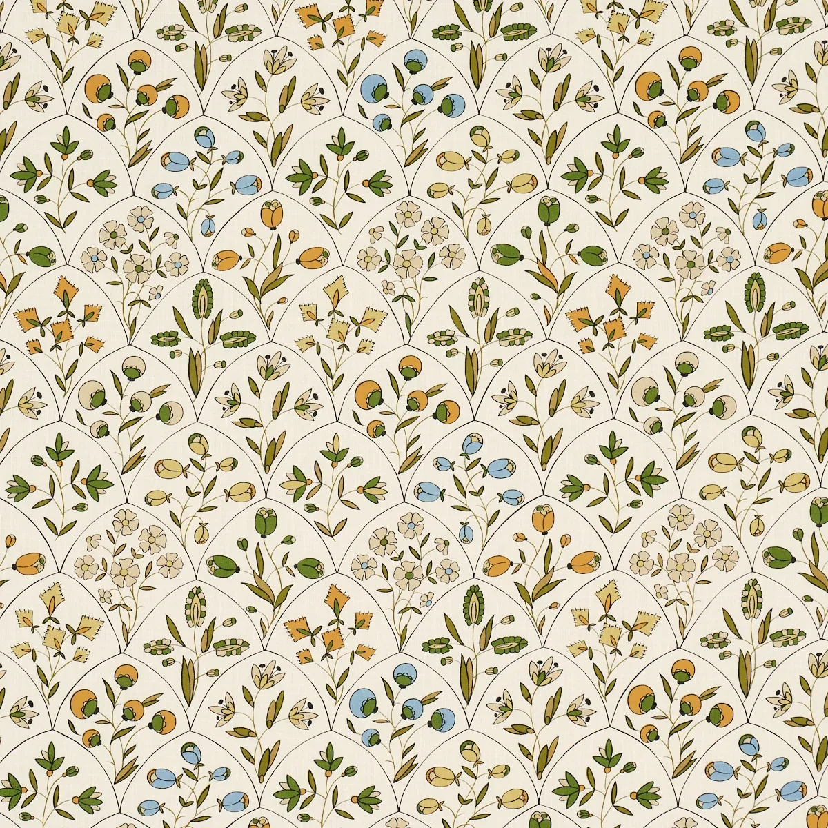 FRANCES FLORAL INDOOR/OUTDOOR fabric DOCUMENT color by Schumacher