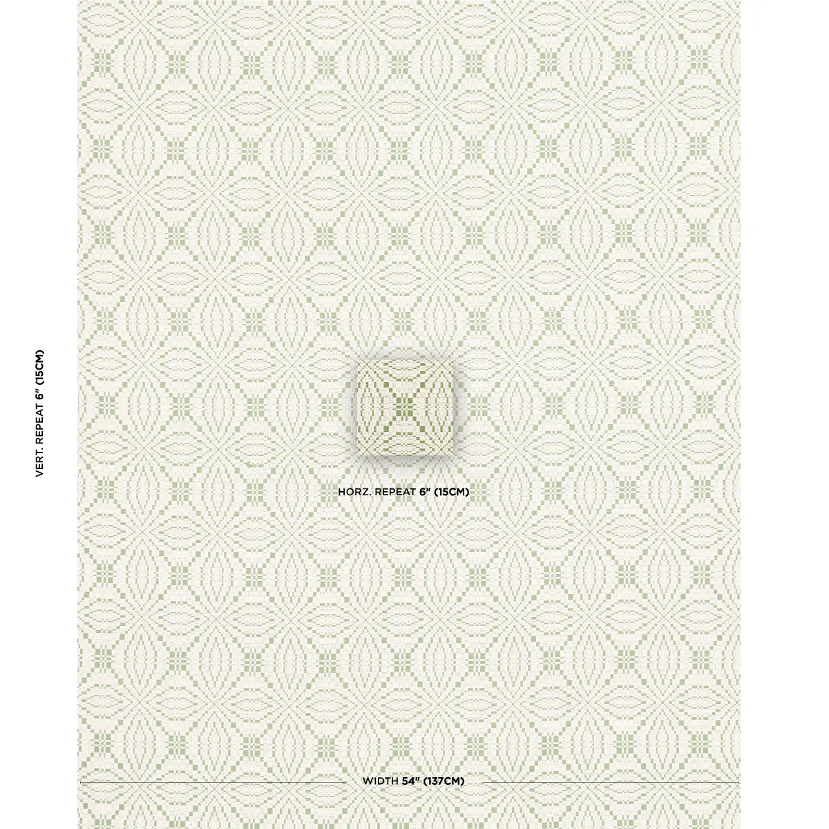 FRANCESTOWN COVERLET Fabric – LEAF | Schumacher | Wallpaper FRANCESTOWN COVERLET fabric LEAF color by Schumacher