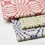 FRANCESTOWN COVERLET Fabric – LEAF | Schumacher | Wallpaper FRANCESTOWN COVERLET fabric LEAF color by Schumacher