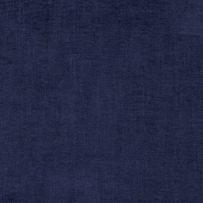 FRANCO LINEN-BLEND CHENILLE fabric INDIGO color by Schumacher