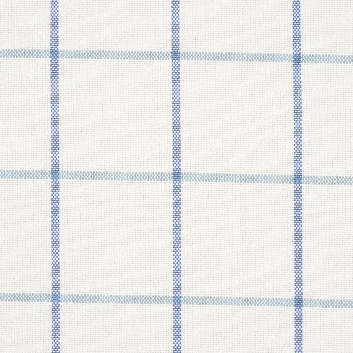 FRANNIE WINDOWPANE fabric COBALT color by Schumacher
