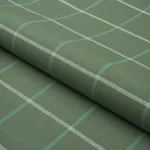 FRANNIE WINDOWPANE fabric GREEN color by Schumacher