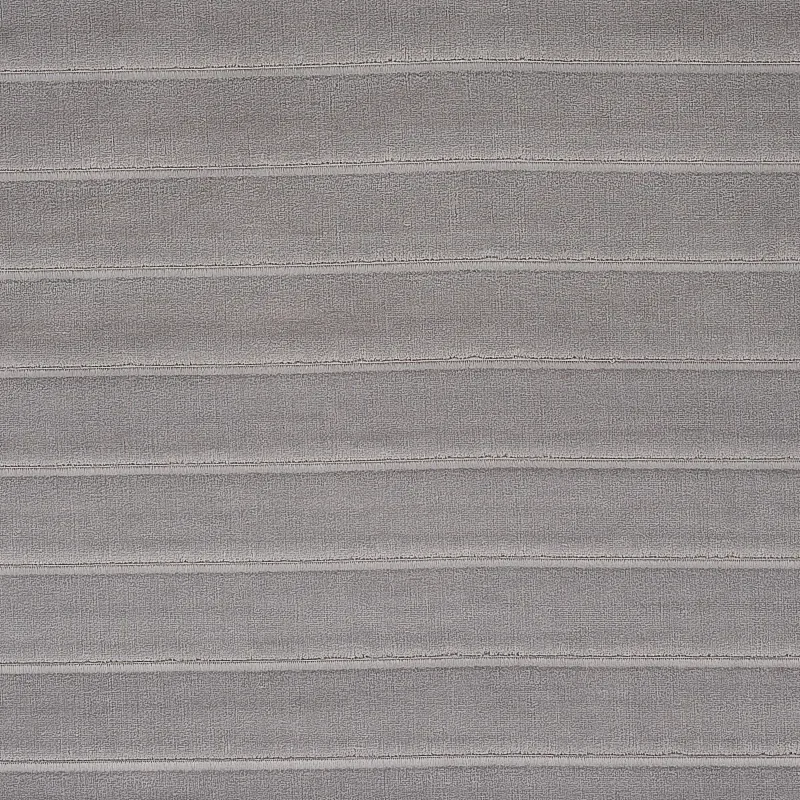 FREDERIKA CHANNELED VELVET fabric OTTER GREY color by Schumacher