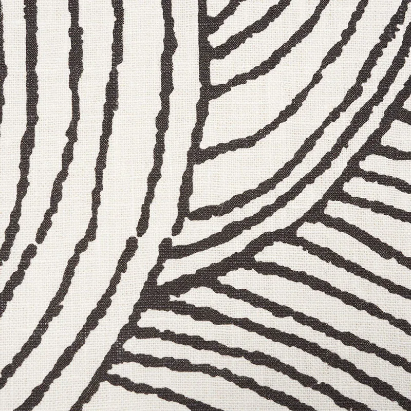 FREEFORM Fabric – BLACK | Schumacher | Wallpaper Twins FREEFORM fabric BLACK color by Schumacher