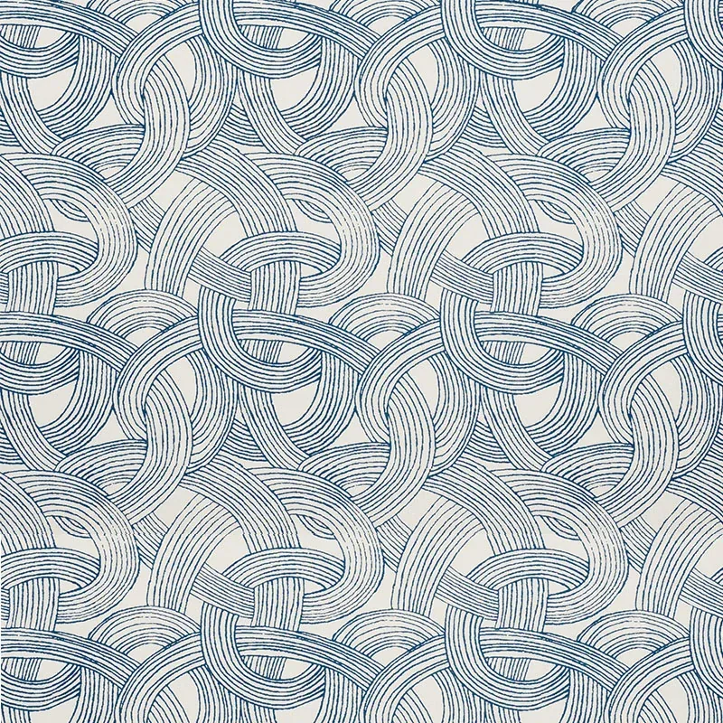 FREEFORM Fabric – BLUE | Schumacher | Wallpaper Twins FREEFORM fabric BLUE color by Schumacher