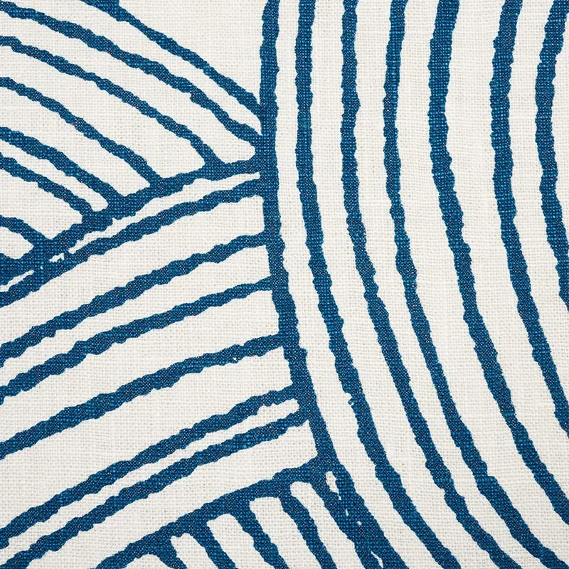 FREEFORM Fabric – BLUE | Schumacher | Wallpaper Twins FREEFORM fabric BLUE color by Schumacher
