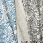 FREEFORM Fabric – BLUE | Schumacher | Wallpaper Twins FREEFORM fabric BLUE color by Schumacher