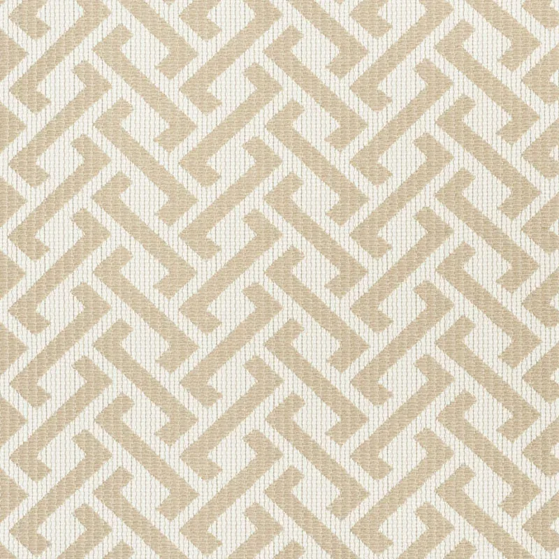 FRESH AIR INDOOR/OUTDOOR fabric SAND color by Schumacher