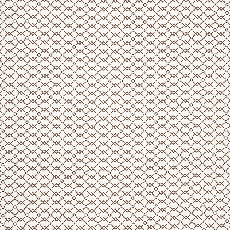 FRETWORK FLOWER Fabric – CHESTNUT | Schumacher | Wallpaper T FRETWORK FLOWER fabric CHESTNUT color by Schumacher