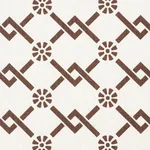 FRETWORK FLOWER Fabric – CHESTNUT | Schumacher | Wallpaper T FRETWORK FLOWER fabric CHESTNUT color by Schumacher