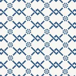 FRETWORK FLOWER Fabric – PACIFIC | Schumacher | Wallpaper Tw FRETWORK FLOWER fabric PACIFIC color by Schumacher